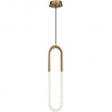 Φωτιστικό Κρεμαστό LED 12W 230V 936lm 3000Κ Θερμό Φως σε Χρυσαφί LARA